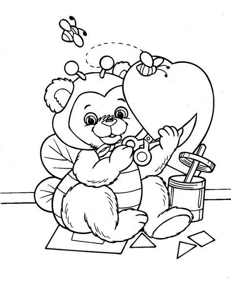 printable valentine coloring pages  kids