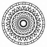Mandala Coloring Pages Number sketch template