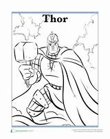 Thor Norse Worksheets Worksheet sketch template