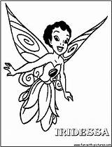 Coloring Disney Iridessa Fairy Fairies Pages Sheet Fun Color Tinkerbell Characters Kids Colouring sketch template