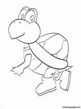 Koopa Coloring Pages Troopa Mario Drawing Kids Getcolorings Getdrawings Comments sketch template
