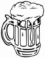 Beer Mug Foaming Tocolor sketch template