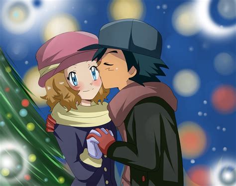 christmas coming amourshipping by hikariangelove on