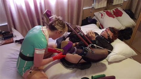 latex nurse pegging her bondage sissy slut essex girl
