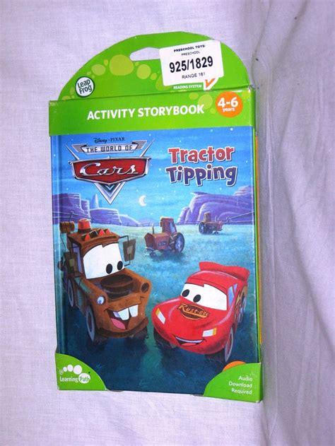 leap frog tag book disney pixar cars tractor tipping works