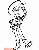 Woody Coloring Toy Story Pages Disneyclips Disney Slinky Buzz Funstuff sketch template