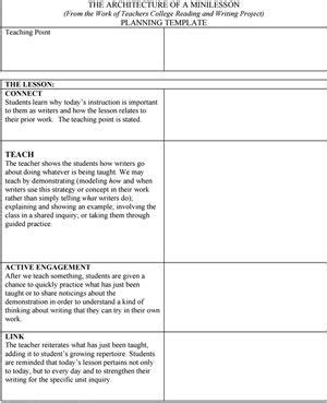 writers workshop lesson plan template lovely ela resources resources