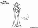 Hotel Transylvania Pages Coloring Dracula Vampire Mr Printable Adults Kids Color sketch template