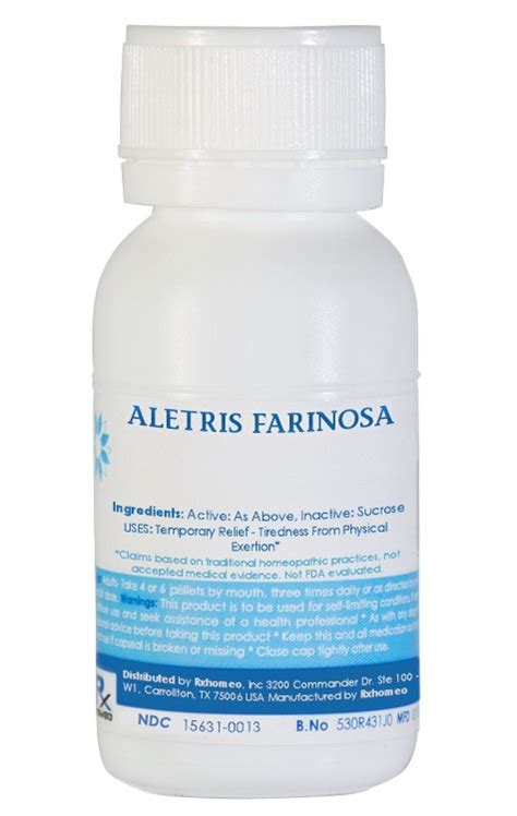 buy aletris farinosa homeopathic remedy order  rxhomeo india