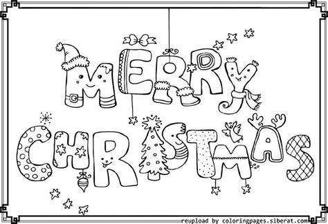 words merry christmas pages coloring pages