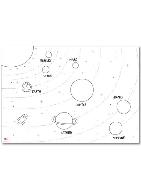 coloring page  solar system