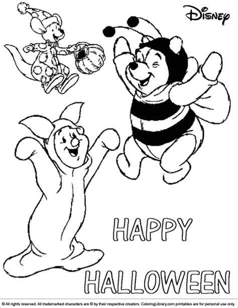 halloween disney coloring page  print coloring library