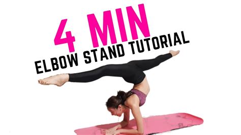 4 Minute Elbow Stand Tutorial Follow Along Youtube