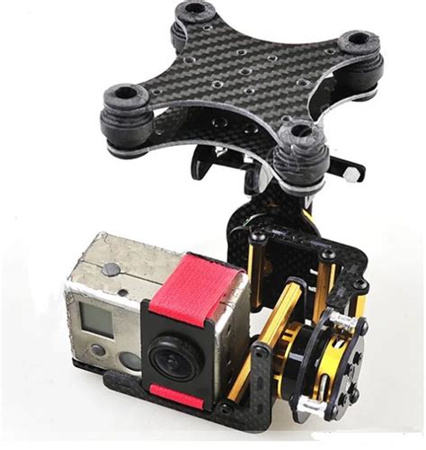 carbon fiber  axis brushless gimbal camera mount full kit plug play  gopro hero