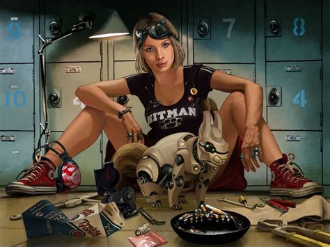 sci fi futuristic woman woman girl girls art artwork wallpaper