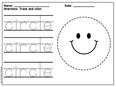 circle tracejpg shapes preschool shapes worksheets shapes kindergarten