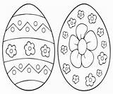 Easter Eggs Pages Ukrainian Motifs Floral Coloring sketch template