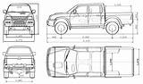 Mitsubishi L200 Pickup Cab Double Truck Blueprints 2007 Car Dimension 4life Trucks Dimensions Blueprint Vehicule Pick 4x4 Qwant sketch template