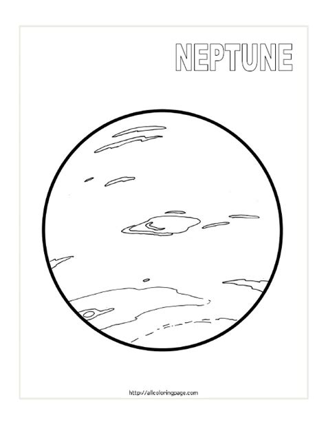 planet neptune coloring page  printable coloring page