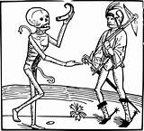 Death La Muerte Plague Danza Dance Clipart Totentanz Medieval Bubonic Holding Moment Doctor Svg Macabre Danse sketch template