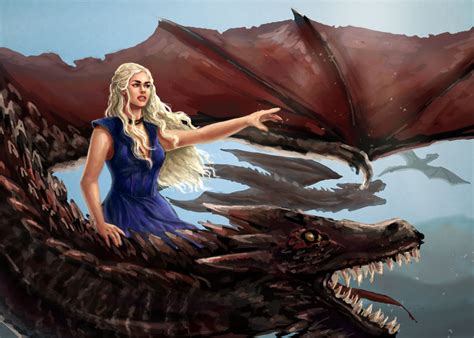 Daenerys Targaryen Mother Of Dragons By Elaina F On Deviantart