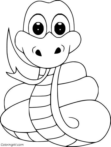 snake coloring pages coloringall