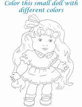 Printable Coloring Kids Dolls Pdf Open Print  Studyvillage Attachments sketch template