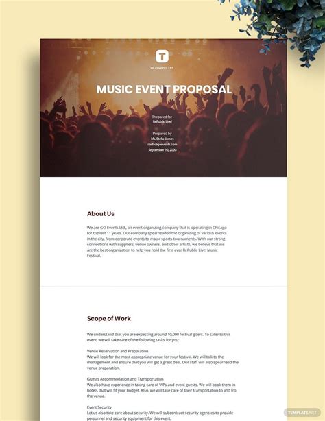 instantly   event proposal template sample