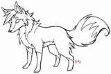 Lineart Foxes sketch template