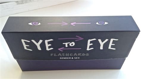 Eye To Eye Flashcards Gender And Sex Edition By Noel Jones — Kickstarter