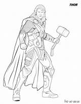Avengers Thor Sheets sketch template