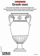 Ancient Greek Vase Ks2 Vases Greece Pottery Scholastic Homework Decorate Primary Teaching Shapes Resource Activities Game Choose Board Greeks Olympics sketch template