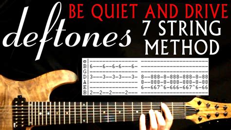 deftones  quiet  drive    string guitar lesson guitar tabs guitar chords