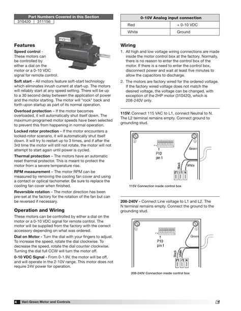 greenheck vari green motor iom  user manual page