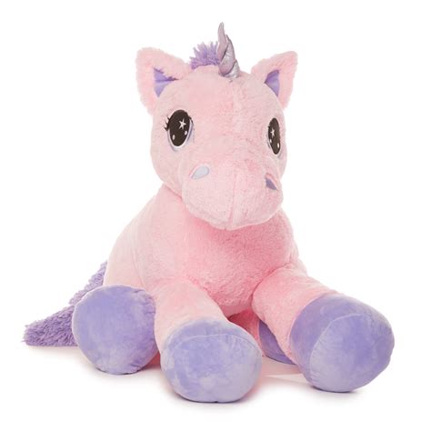 toys jumbo unicorn giant plush animal   feet long