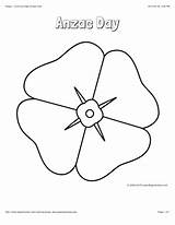 Anzac Pages Coloring Poppies Poppy Colouring Bigactivities Activities Remembrance sketch template