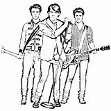 Jonas Brothers Popster Kleurplaat Kleurplaten sketch template