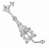 Keyblade Coloring Pages Template Sketch sketch template
