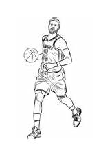Coloring Pages Basketball Paul Kawhi Leonard Spurs George Template sketch template
