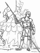 Coloring Pages Knights Printable sketch template