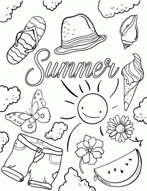 summer coloring pages coloringrocks summer coloring pages summer