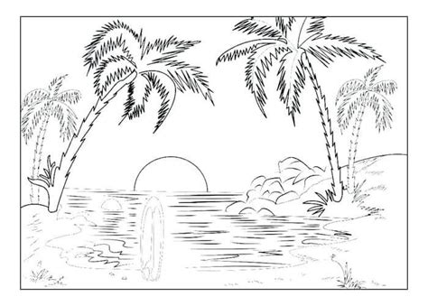 summer  coloring pages coloring pages nature beach coloring