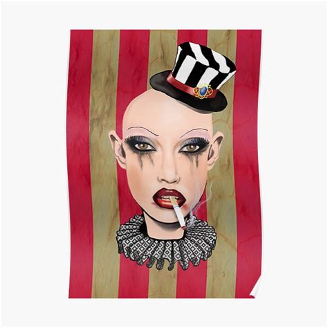 Circus Girl Poster By Majikalwhispers Redbubble