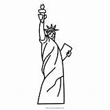 Estatua Libertad Dibujo Freiheitsstatue Ausmalbilder Página Ultracoloringpages sketch template