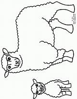 Sheep Lamb Coloring Pages Baby Clipart Baa Printable Patterns Applique Book Outline Clip Color Cliparts Wool Template Print Crafts Drawing sketch template