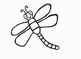 Coloring Dragonfly Cartoon Pages sketch template
