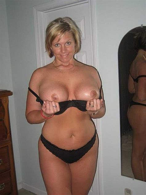 blonde wife flashing her new tits private milf pics