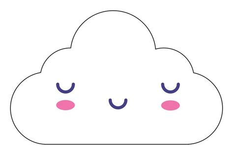 large printable cute cloud template cloud template cloud pillows diy
