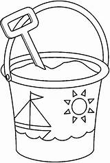Bucket Coloring Shovel Pages Clipart Spade Colouring Pail Sailship Decorated Print Drawing Color Size Popular Webstockreview Clipground Tocolor Utilising Button sketch template