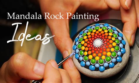 mandala rock painting  intricate  beautiful   amazing part